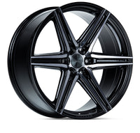 Thumbnail for Vossen HF6-2 24x10 / 6x139.7 / ET25 / Deep Face / 106.1 - Tinted Gloss Black Wheel