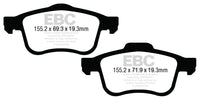 Thumbnail for EBC 13+ Fiat 500L 1.4 Turbo Greenstuff Front Brake Pads