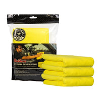 Thumbnail for Chemical Guys Workhorse Professional Microfiber Towel - 16in x 16in - Yellow - 3 Pack