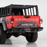 Thumbnail for Go Rhino 20-22 Jeep Gladiator JT Trailine Rear Full Width Bumper - Tex. Blk