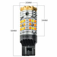 Thumbnail for Oracle 7443-CK LED Switchback High Output Can-Bus LED Bulbs - Amber/White Switchback SEE WARRANTY