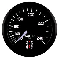 Thumbnail for Autometer Stack 52mm 120-240 Deg F 1/2in Npt (M) Mechanical Water Temp Gauge - Black