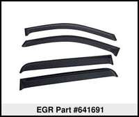 Thumbnail for EGR 2019 Chevy 1500 Crew Cab Tape-On Window Visors - Set of 4 Dark Smoke