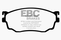 Thumbnail for EBC 03-04 Mazda Protege 2.0 Turbo (Mazdaspeed) Greenstuff Front Brake Pads