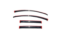 Thumbnail for AVS 07-14 Ford Edge Ventvisor In-Channel Front & Rear Window Deflectors 4pc - Smoke