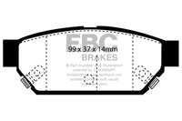 Thumbnail for EBC 93-96 Eagle Summit 1.5 Greenstuff Rear Brake Pads