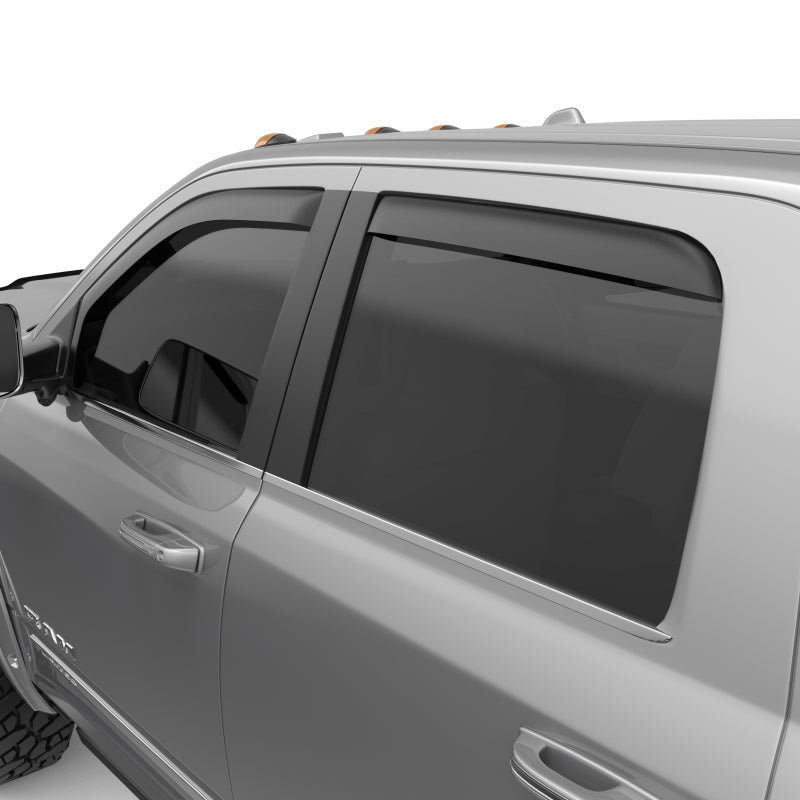 EGR 19-23 Ram 2500/3500 In-Channel Window Visors Front/Rear Set Matte Black Crew Cab