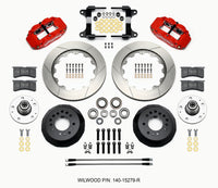 Thumbnail for Wilwood Narrow Superlite 6R Front Hub Kit 14.00in Red 82-92 Camaro//Firebird