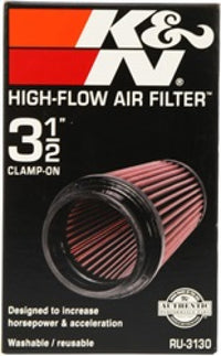 Thumbnail for K&N Filter Universal Rubber Filter 3 1/2 inch Flange 4 5/8 inch Base 3 1/2 inch Top 7 inch Height