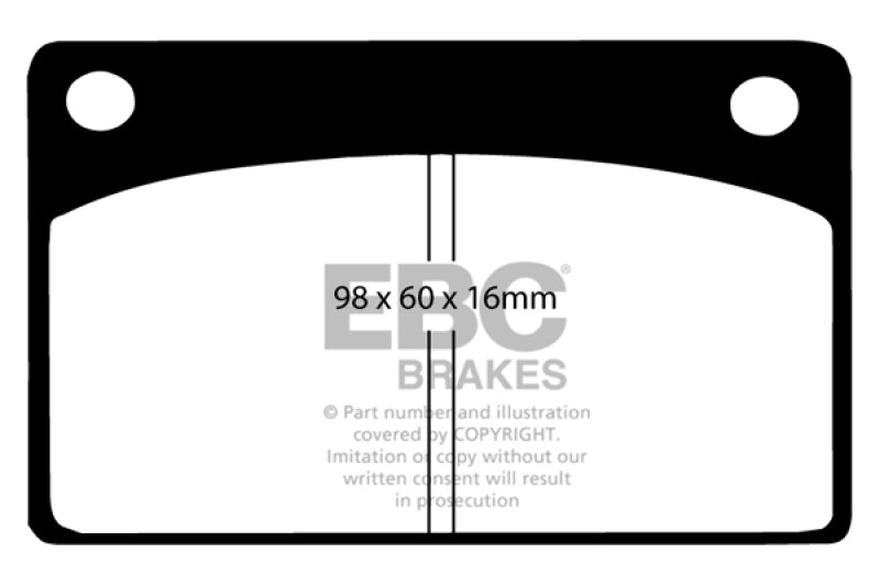 EBC 66-68 Volvo 140 1.8 Greenstuff Front Brake Pads