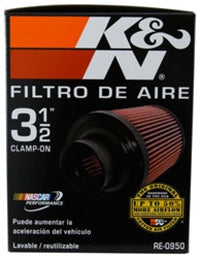 Thumbnail for K&N Universal Rubber Filter 3 1/2inch ID FLG / 6inch Base / 4-5/8inch Top / 6inch Height