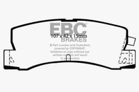 Thumbnail for EBC 89-92 Geo Prizm 1.6 SL Greenstuff Rear Brake Pads