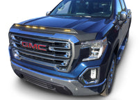 Thumbnail for AVS 19-22 GMC Sierra 1500 Aeroskin Low Profile Hood Shield w/ Lights - Black