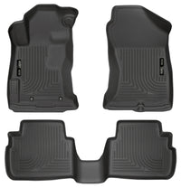 Thumbnail for Husky Liners 2017 Subaru Impreza Weatherbeater Black Front & 2nd Seat Floor Liners