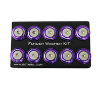 Thumbnail for NRG Fender Washer Kit w/Rivets For Plastic (Purple) - Set of 10