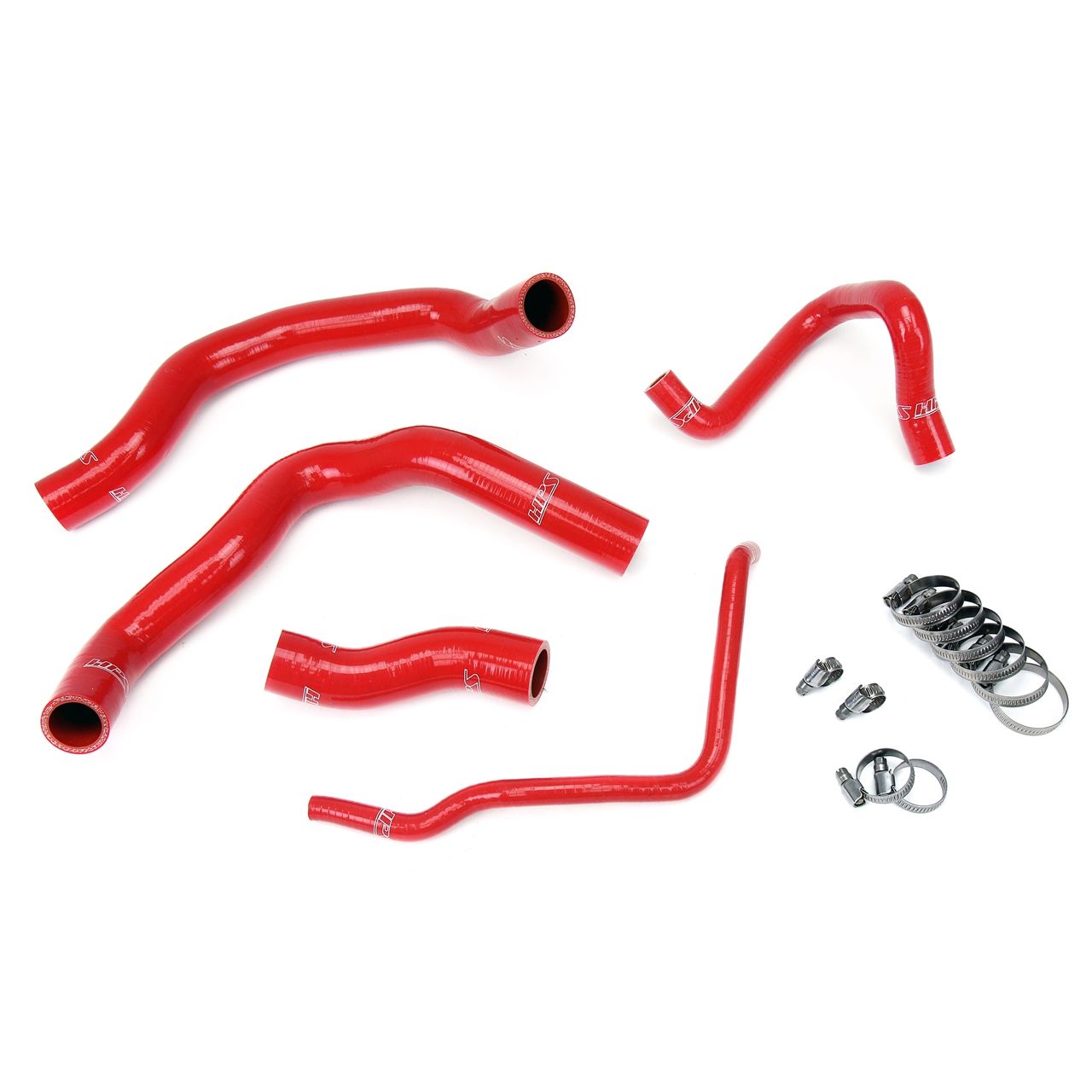 HPS Red Reinforced Silicone Radiator Hose Kit Coolant for Mini 02-08 Cooper S Supercharged