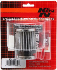 Thumbnail for K&N Universal Chrome Filter 1 1/8 inch FLG / 2 1/4 inch Bottom / 2 inch Top / 2.5 inch Height