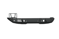 Thumbnail for Road Armor 18-20 Jeep Wrangler JL Stealth Rear Bumper Mid Width w/Tire Carrier Hole - Tex Blk