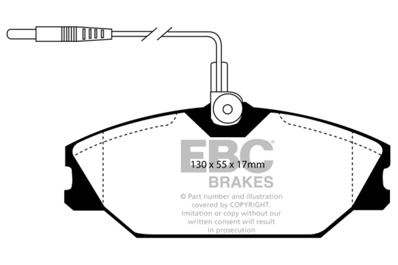 EBC 84-92 Renault 25 2.5 Greenstuff Front Brake Pads