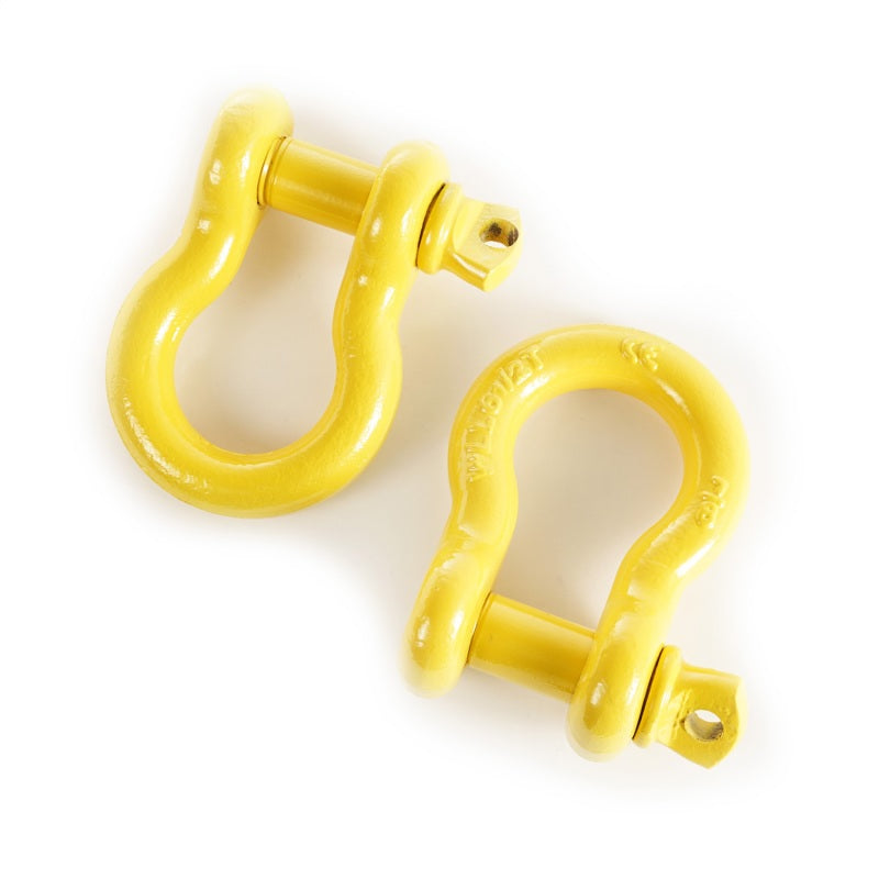 Rugged Ridge Yellow 7/8in D-Rings