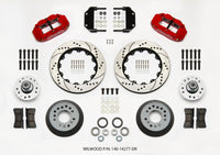 Thumbnail for Wilwood Narrow Superlite 6R Front Hub Kit 14.00in Drill Red Magnum Force Drop Spindle