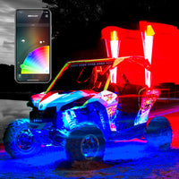 Thumbnail for XK Glow XKchrome Advanced App Control LED Whip Light Kit for 4x4 Offroad UTV ATV 2x 48In 2nd Gen