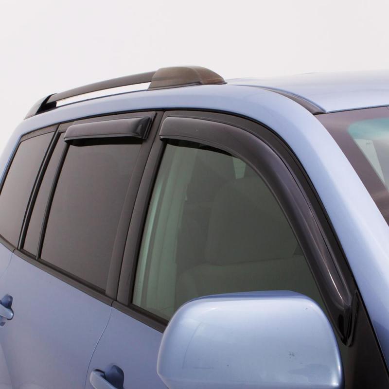 AVS 06-10 Jeep Commander Ventvisor Outside Mount Window Deflectors 4pc - Smoke