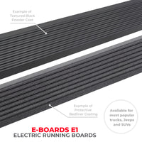 Thumbnail for RealTruck 21-24 Ford Bronco 4dr VoltStep Electric Running Board Kit (No Drill) - Tex. Blk