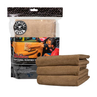 Thumbnail for Chemical Guys Workhorse Professional Microfiber Towel - 16in x 16in - Tan - 3 Pack