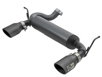 Thumbnail for aFe Rebel Series 2.5in 409 SS Axle-Back Exhaust w/ Black Tips 2007+ Jeep Wrangler (JK) V6 3.6L/3.8L