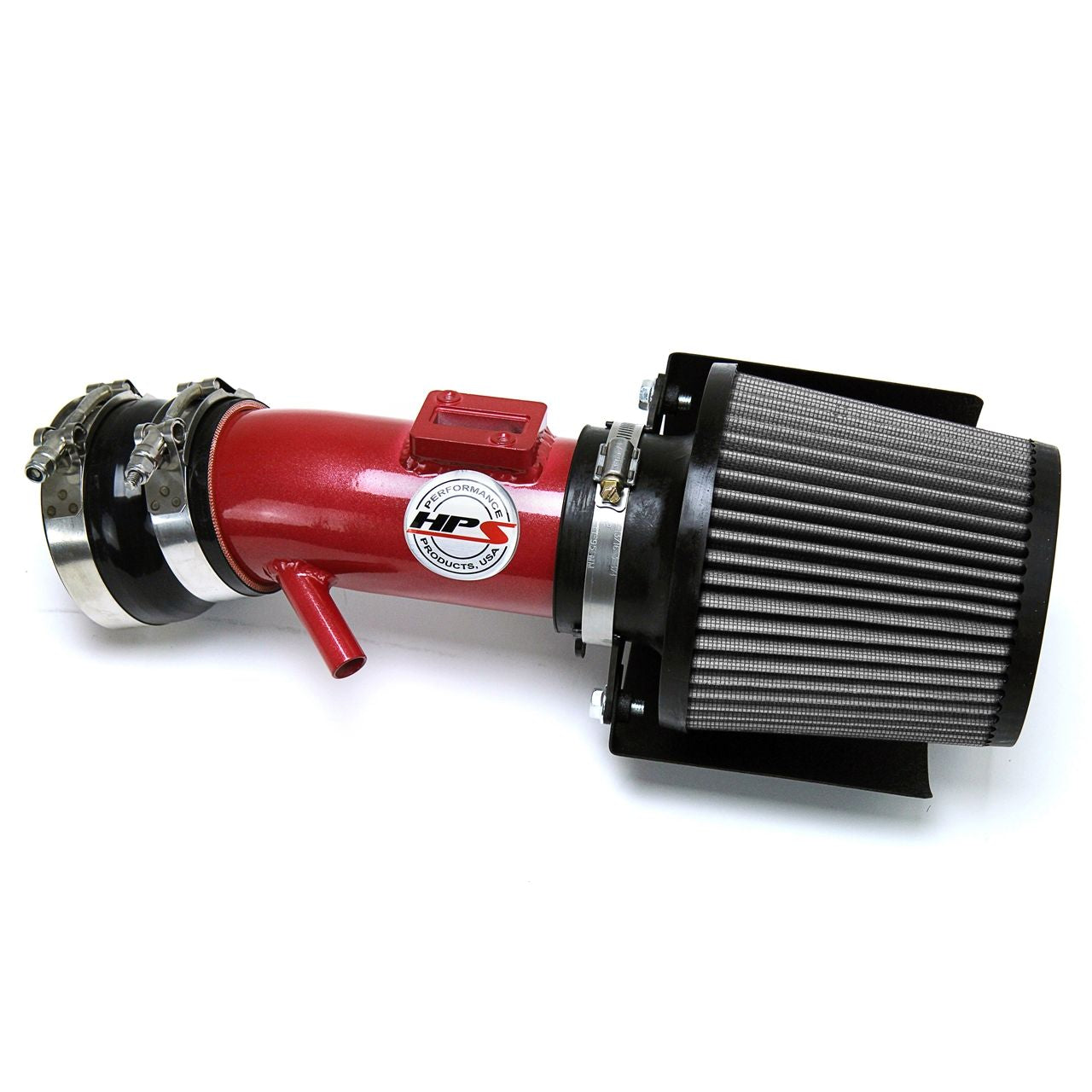 HPS Shortram Air Intake 2007-2012 Nissan Altima V6 3.5L, Includes Heat Shield, Red