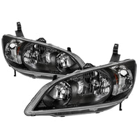 Thumbnail for xTune 04-05 Honda Civic (Excl Hatchback/Si) OEM Style Headlights - Black (HD-JH-HC04-4D-AM-BK)