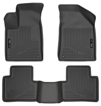 Thumbnail for Husky Liners 15 Chrysler 200 Weatherbeater Black Front and Second Seat Floor Liners