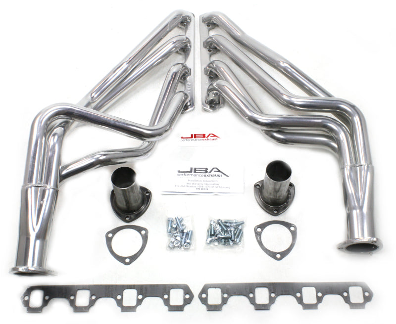 JBA 65-73 Ford Mustang 260-302/71-73 Ford 260-351W SBF 1-5/8in Primary Silver Ctd Long Tube Header