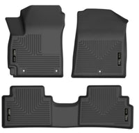 Thumbnail for Husky Liners 20-21 Kia Soul Weatherbeater Series Front & 2nd Seat Floor Liners - Black