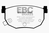 Thumbnail for EBC 99-01 Hyundai Elantra 2.0 Greenstuff Rear Brake Pads