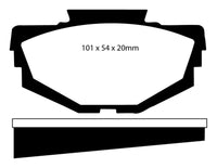 Thumbnail for EBC 68-71 Austin America 1.3 Greenstuff Front Brake Pads