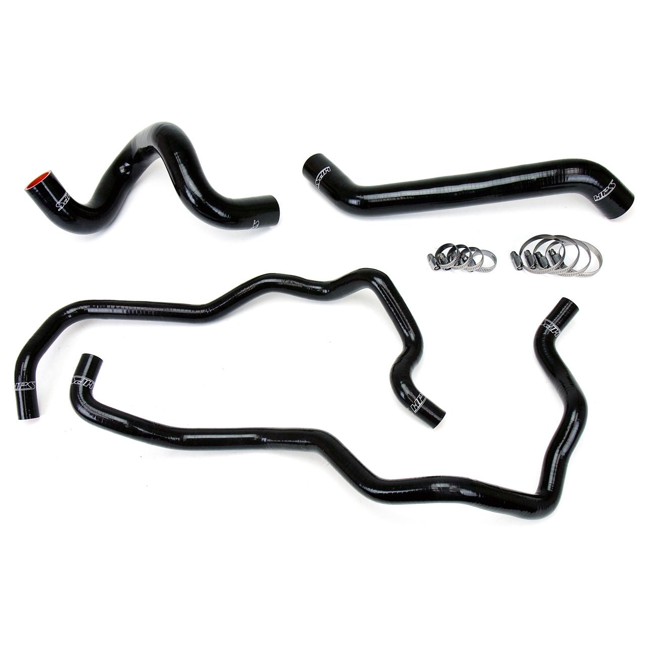 HPS Black Reinforced Silicone Radiator + Heater Hose Kit for Jeep 07-11 Wrangler JK 3.8L V6 Left Hand Drive