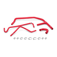 Thumbnail for Mishimoto 15+ Ford Mustang EcoBoost Red Silicone Ancillary Hose Kit