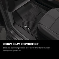 Thumbnail for Husky Liners 19-24 Dodge Ram 1500 X-Act Front + 2nd Seat Floor Liner Set - Black