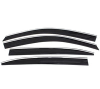 Thumbnail for AVS 2018+ Toyota Camry Ventvisor Low Profile Deflectors 4pc - Smoke w/ Chrome Trim