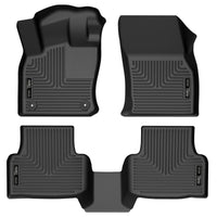 Thumbnail for Husky Liners 2022 Volkswagen Taos Weatherbeater Black Front & 2nd Seat Floor Liners