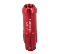 Thumbnail for NRG 700 Series M12 X 1.5 Steel Lug Nut w/Dust Cap Cover Set 21 Pc w/Locks & Lock Socket - Red