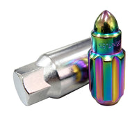 Thumbnail for NRG 500 Series M12 X 1.5 Bullet Shape Steel Lug Nut Set - 21 Pc w/Lock Key - Neochrome