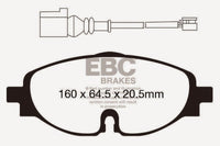 Thumbnail for EBC 14+ Audi A3 1.8 Turbo Greenstuff Front Brake Pads