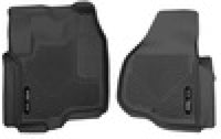 Thumbnail for Husky Liners 12-13 F-250/F-350/F-450 Super Duty X-Act Contour Black Front Floor Liners