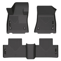 Thumbnail for Husky Liners 2022 Infiniti QX55 WeatherBeater Front & 2nd Seat Floor Liner - Blk