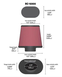 Thumbnail for K&N Universal Chrome Filter GM TPI Custom - Oval Flange