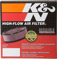 Thumbnail for K&N 2-5/8in Flange 7in Diameter 3in Height Round Air Filter Assembly w/ Vent