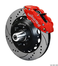 Thumbnail for Wilwood Narrow Superlite 6R Front Big Brake Kit 14.00in SRP Drilled and Slotted Rotor - Red